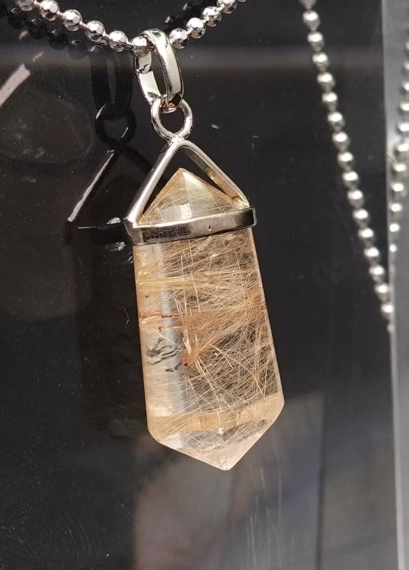 寶麗金珠寶-天然維納斯髮晶墜