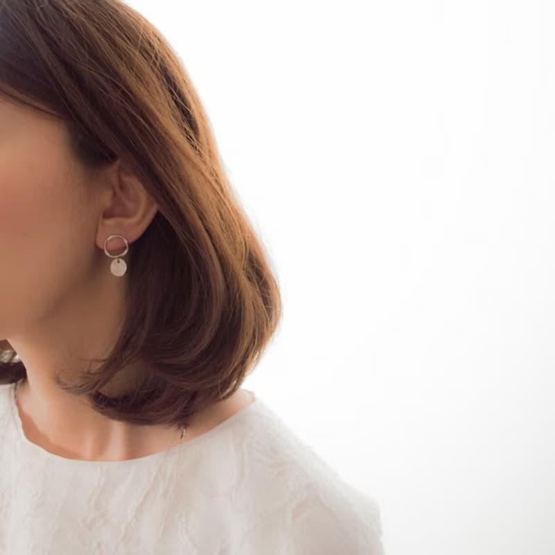 Earrings/Mobius Strip Pierce(silver)/耳环 圈 飾品 銀