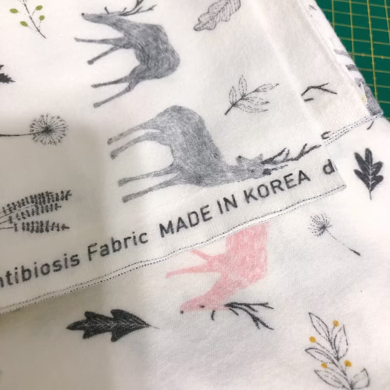 雪白麋鹿 韓國製純棉磨毛布 手工寶寶保暖熊帽