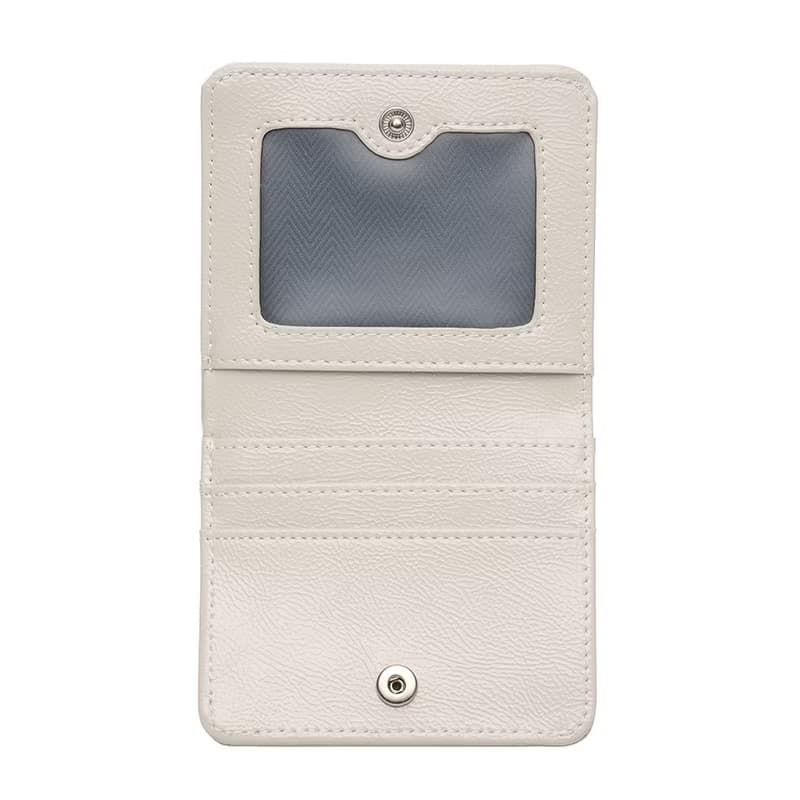 Daisy Photo Slot Half Wallet Bill Card Wallet warmgray