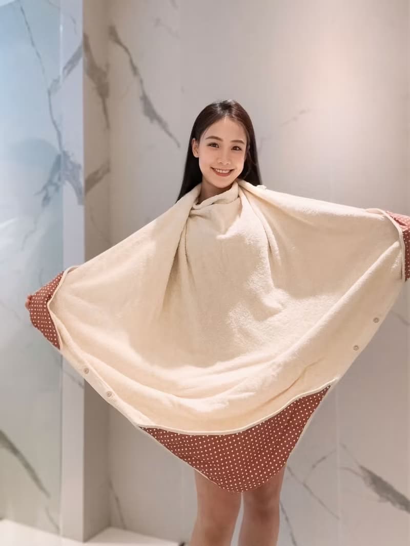 小蘑菇浴巾+媽媽寶寶護膚彌月禮盒組   嬰兒 新生兒 彌月 滿月禮