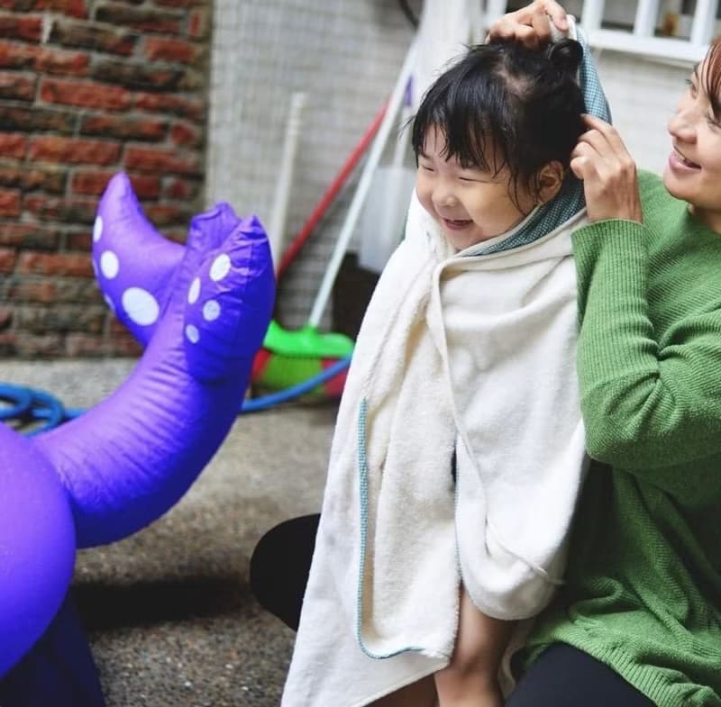 小蘑菇浴巾+媽媽寶寶護膚彌月禮盒組   嬰兒 新生兒 彌月 滿月禮