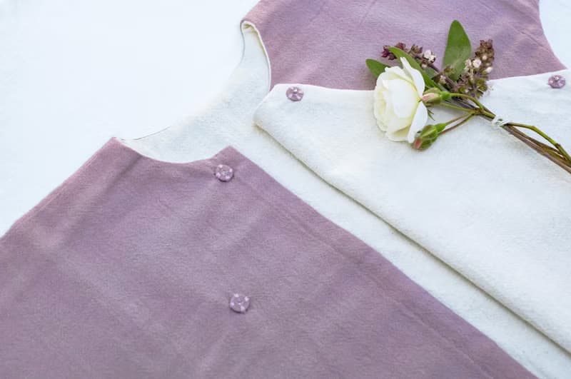 純然 雙層棉麻斜襟外套