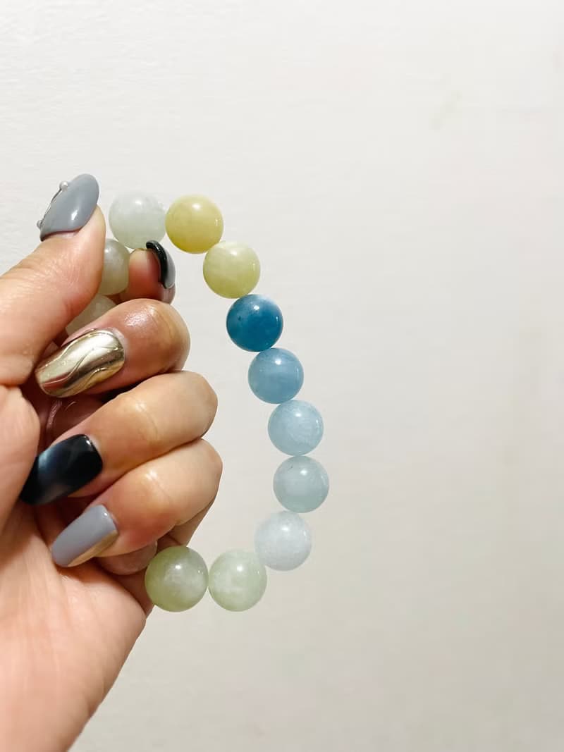療癒之泉 七彩心境【七色摩根石手串】心輪花園/一物一拍