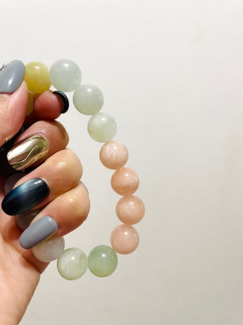 療癒之泉 七彩心境【七色摩根石手串】心輪花園/一物一拍