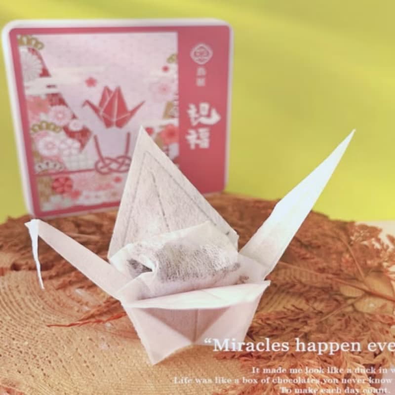 母親節禮物　日本-祈福紙鶴3D立體茶包-折り鶴