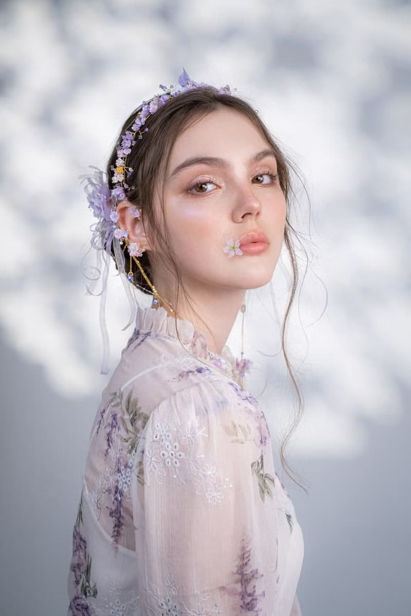 櫻咲透櫻小花束無痕耳掛