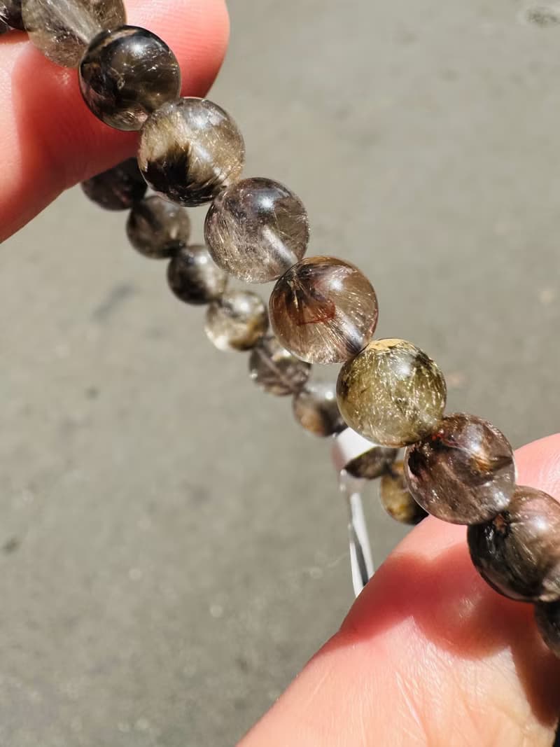 小資本天然黑武士黑銀鈦7mm11g水晶招財納寶驅邪避煞防小人