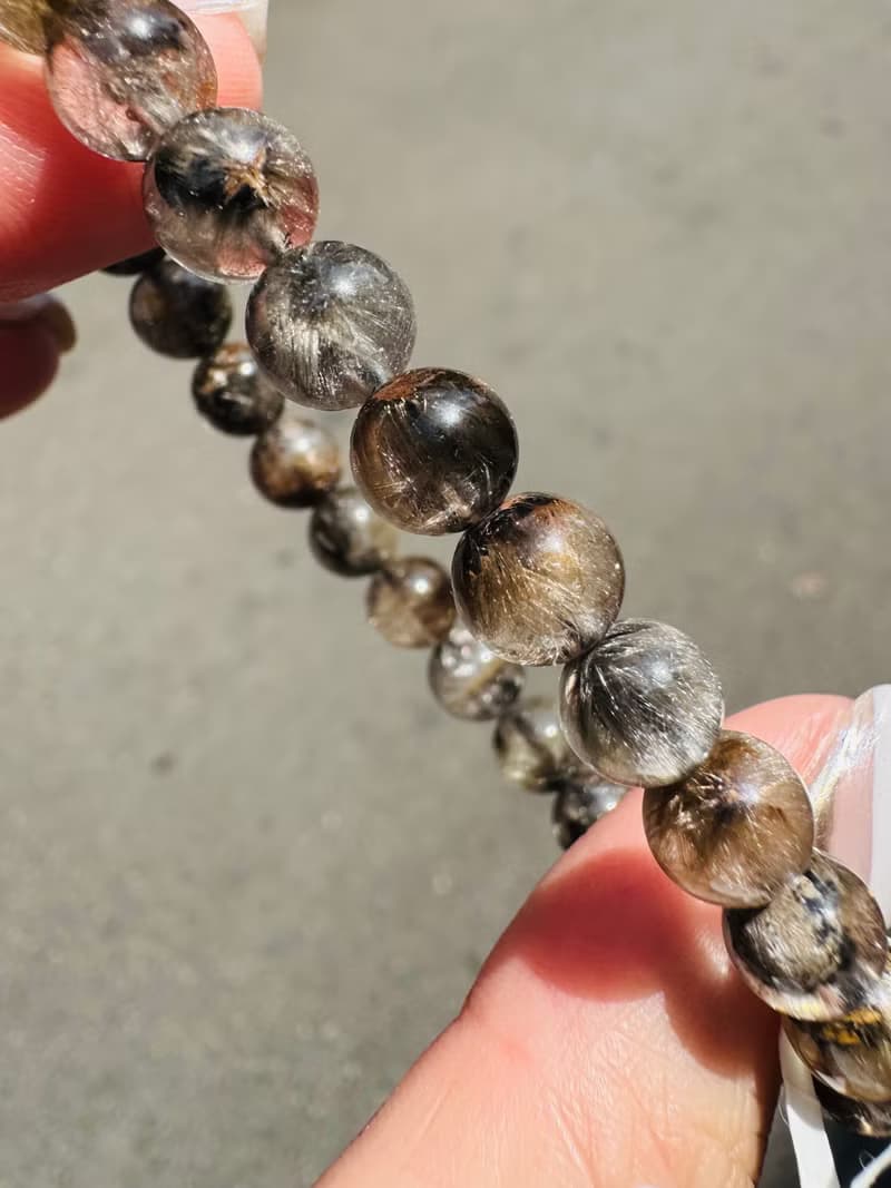 小資本天然黑武士黑銀鈦7mm11g水晶招財納寶驅邪避煞防小人