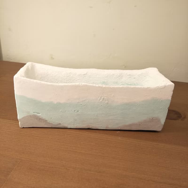 水墨長方泥盆