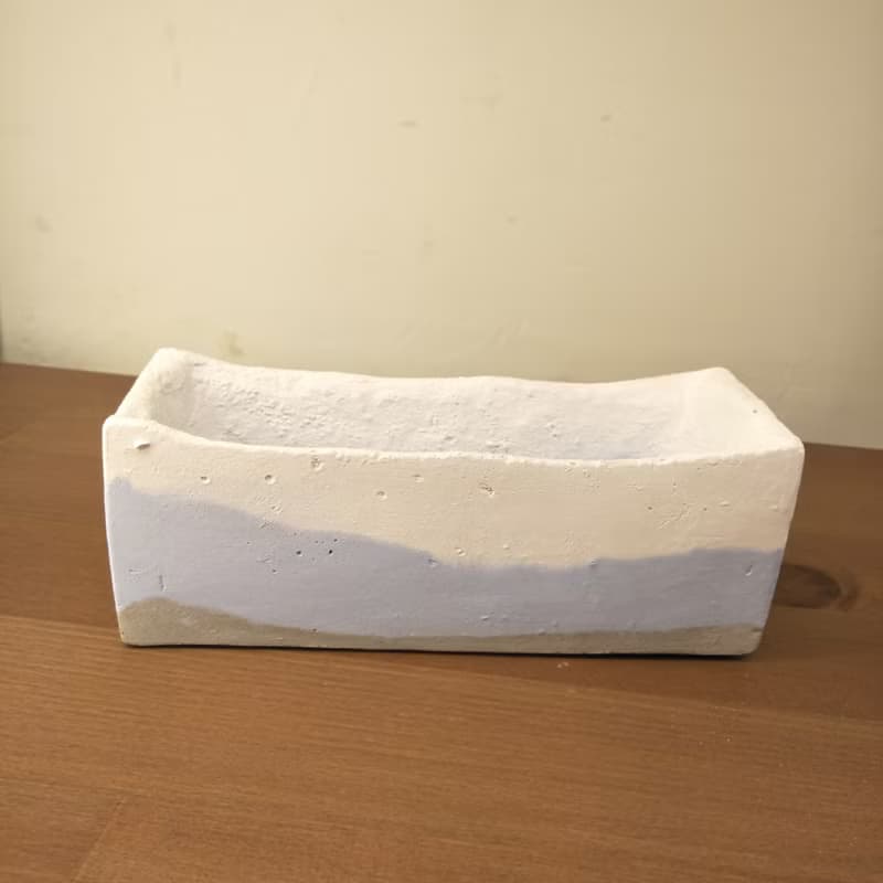 水墨長方泥盆