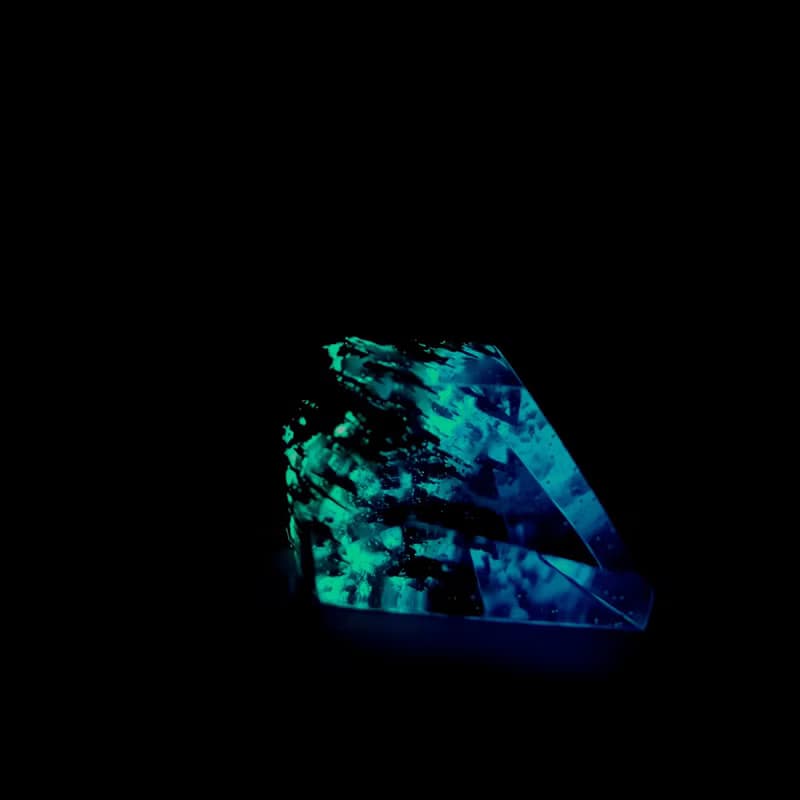 紅酸枝木夜光迷幻星河不規則切面項鍊