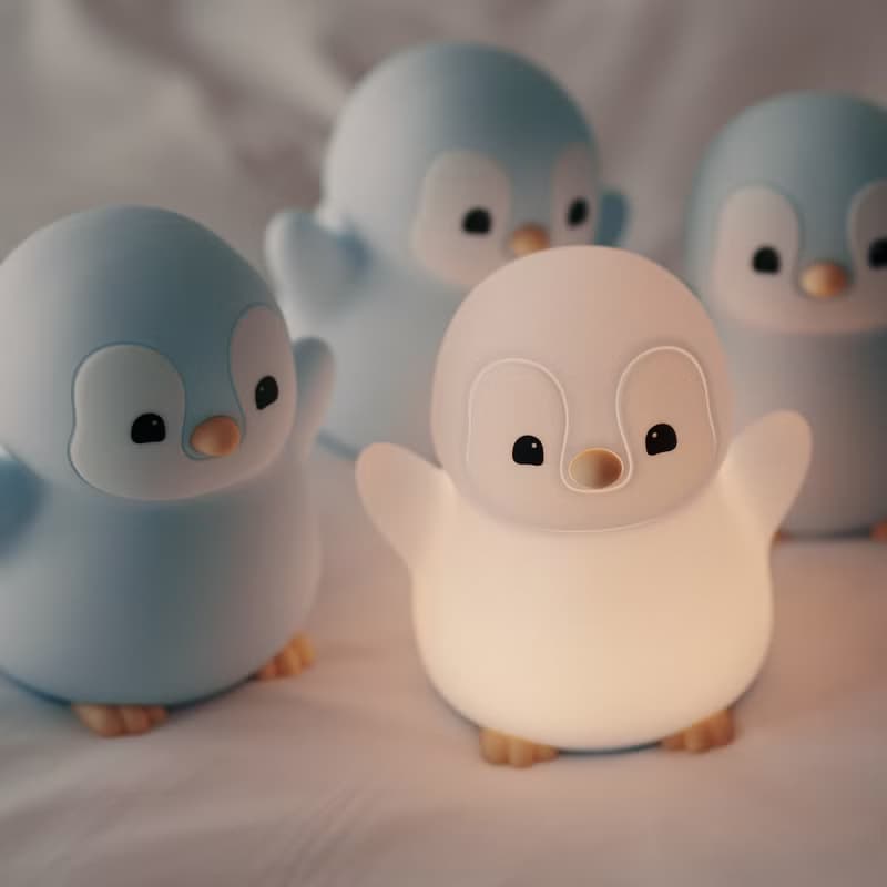 舉手賣萌中 | Lumi Penguin 企鵝創意夜燈 | 可愛夜燈 療癒禮物