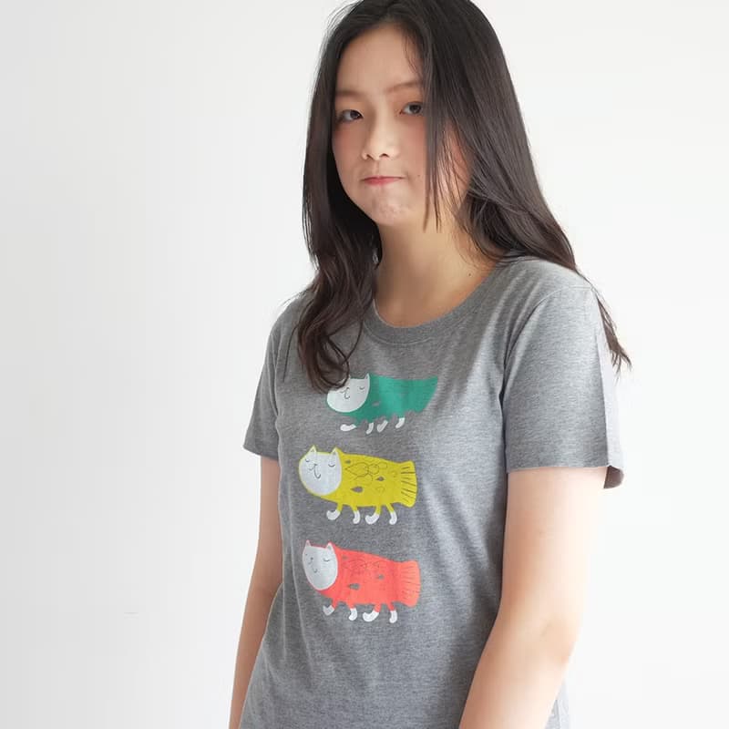 魚喵散步Elio - 中性tshirt