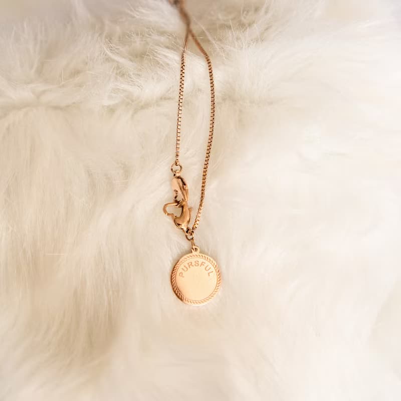 【開運】懶人口罩鍊 自由調節  兩用手鍊 玫金色