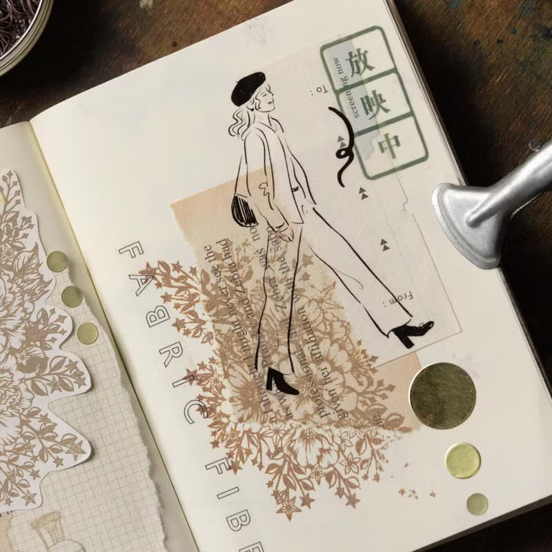 星辰染木印章 - 銀蓮花束