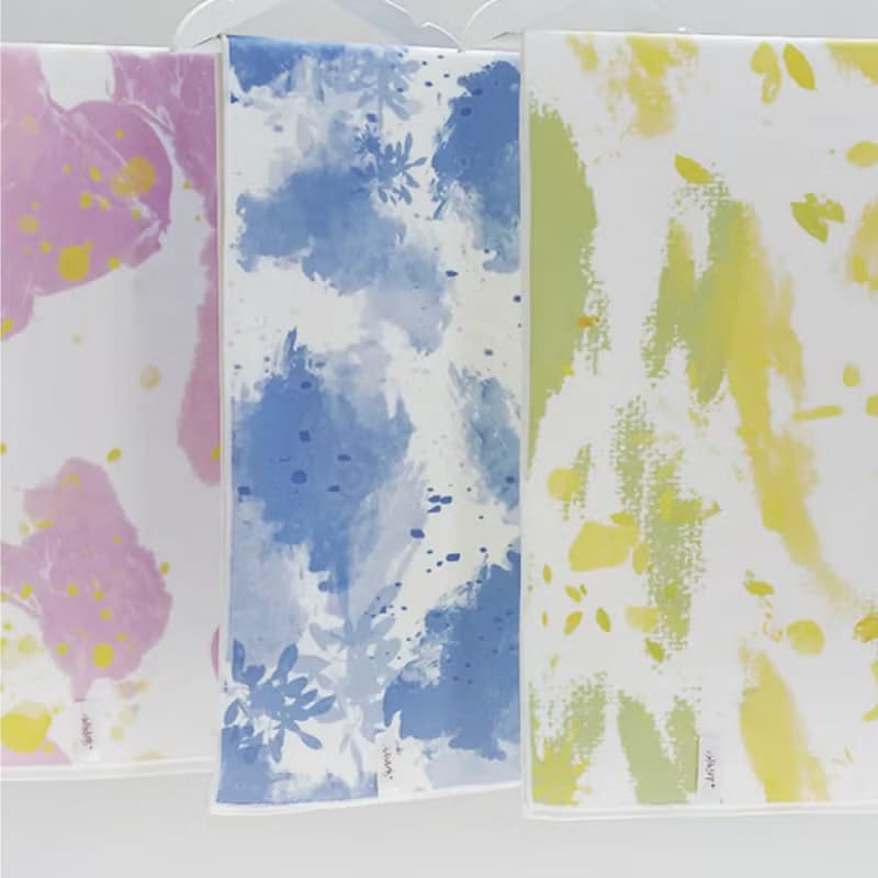 【3入】好好棉 - 夏日新花色 自黏擦髮巾【寬版】 L 37x100cm