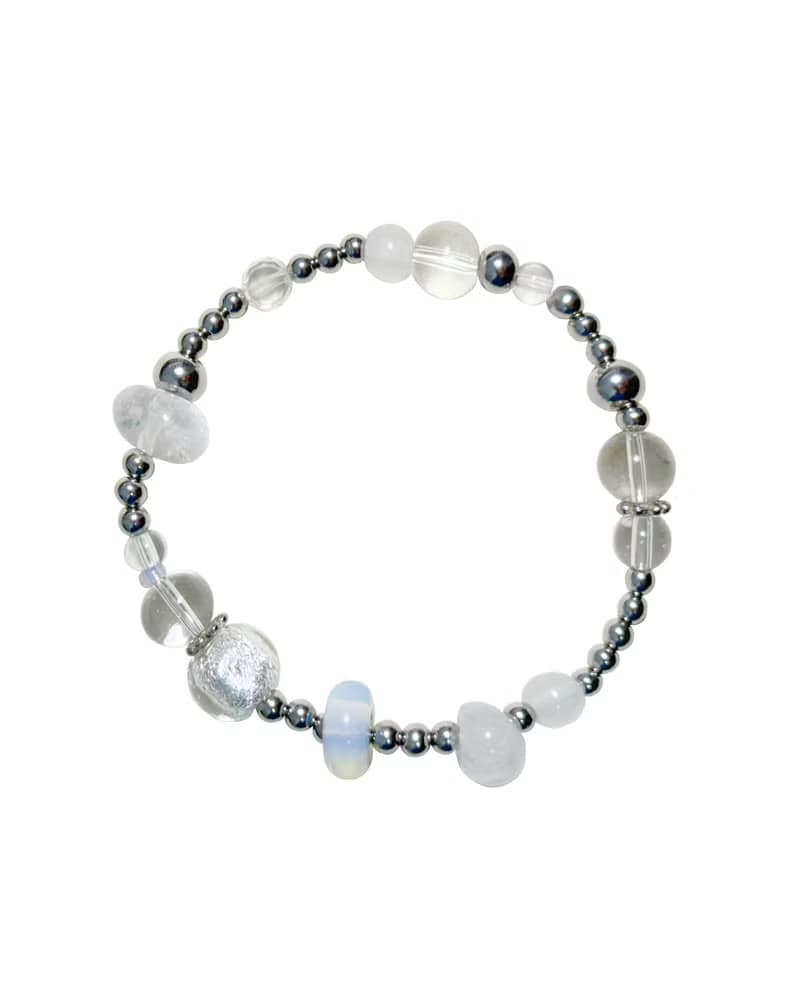 Ghost White Gemstone Bracelet 052