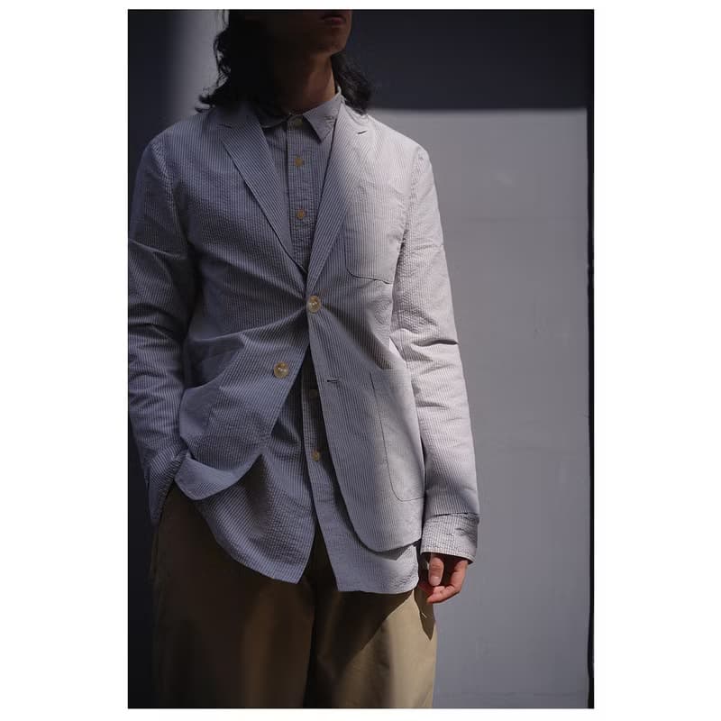 StripeSeersucker ClubJacket 日本製面料條紋泡泡紗西裝夾克外套