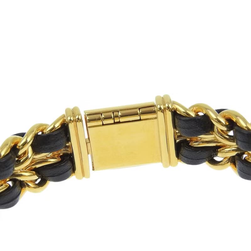 【日本直送】シャネル CHANEL プルミエールS 腕時計 H0001 金メッキ×レザー クオーツ アナログ表示 黒文字盤 レディース【中古】