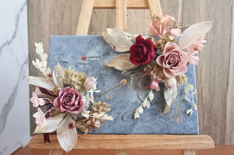 永生花立體掛畫 居家商業空間佈置  —晨曦前的靜謐時光—