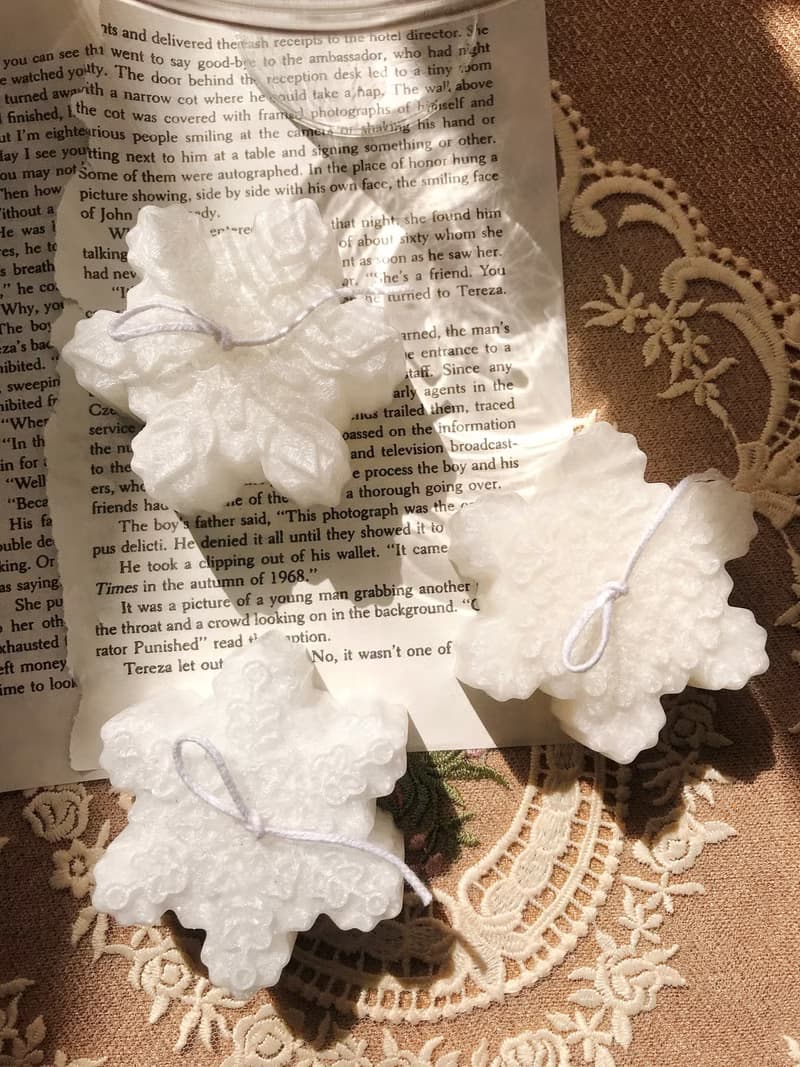 【獨家聖誕禮盒】聖誕香氛蠟燭禮盒 聖誕樹 雪花 擴香石