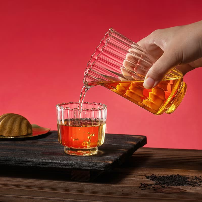 【新婚禮物】鴻運福器禮盒/ 玻璃茶具&蜜香紅茶包 蜜香紅茶 結婚