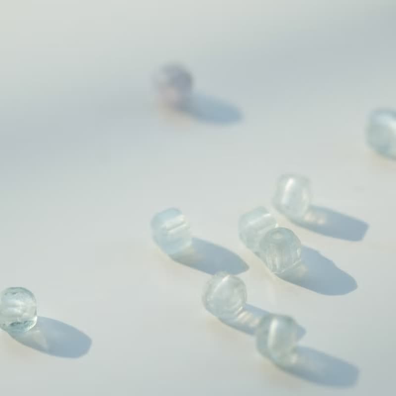 午茶時光 小方糖手鍊 海藍寶方塊 | 拉長石 14K包金 天然水晶