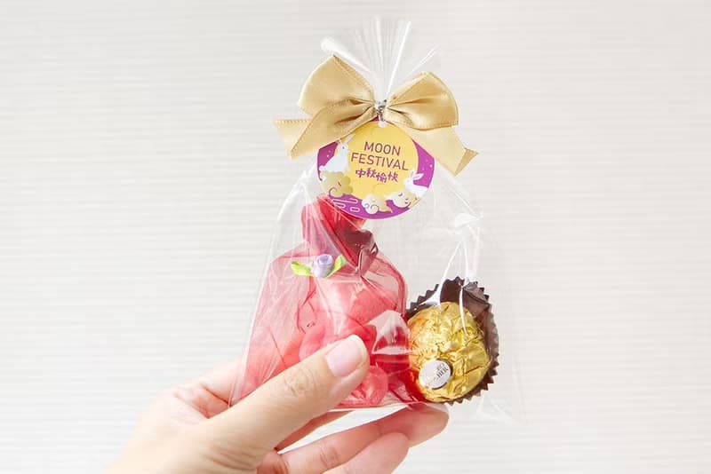 中秋節禮物 贈品 泰迪熊香皂+金莎巧克力小禮物包 (滿百份免費印)