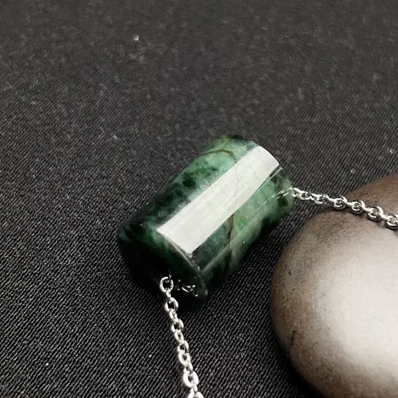 花青翡翠路路通項鍊 | 天然緬甸玉翡翠A貨 | 送禮