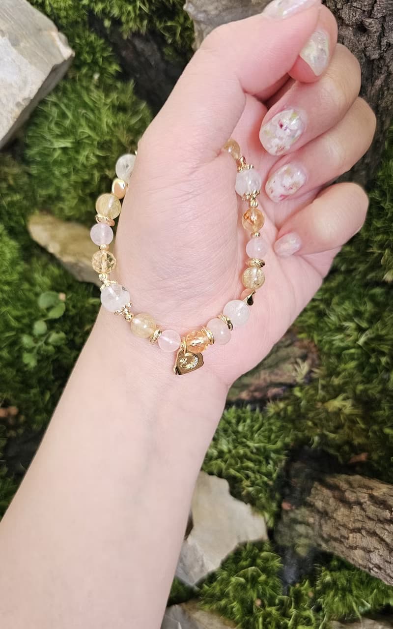金燦燦的瑪麗金小巷-鈦晶/雪花幽靈/黃水晶/粉晶/招財/開運小物