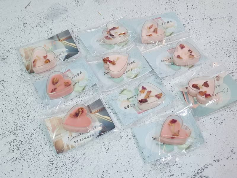 【香氛玫瑰花瓣茶燭*30入 】客訂蠟燭 婚禮小物 大豆蠟 魔法蠟燭