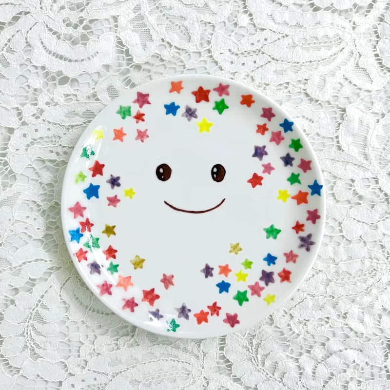 手繪陶瓷 • 微笑星星糖 • 點心盤小圓碟