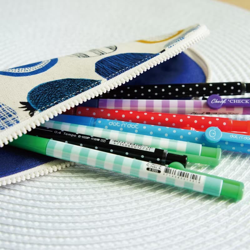 Lovely【日本布】蔬菜園餐具袋、筆袋、麻底、23-24公分筷子可用