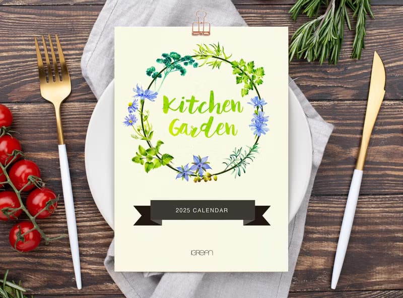 Kitchen Garden 2025 2026年曆掛曆 給植物愛好者的治癒禮物 3
