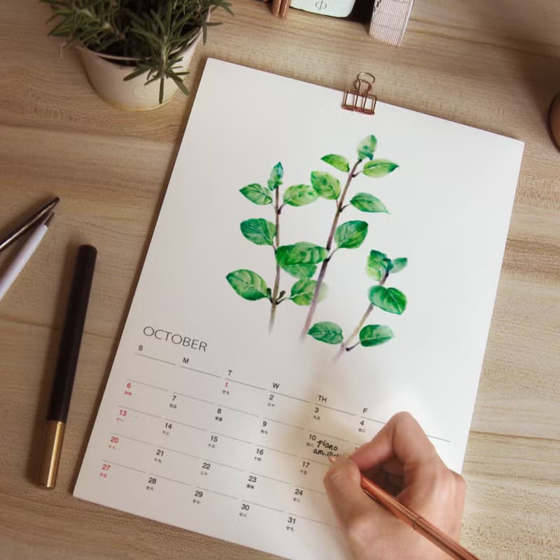Kitchen Garden 2025 2026年曆掛曆 給植物愛好者的治癒禮物 3