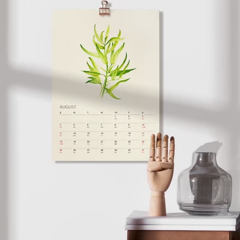 Kitchen Garden 2025 2026年曆掛曆 給植物愛好者的治癒禮物 3