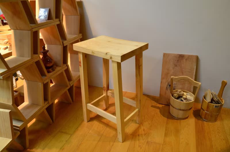 一郎木創 / 無垢吧檯椅