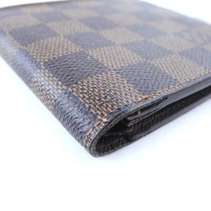 【日本直送】ルイ・ヴィトン LOUIS VUITTON ポルトフォイユ・マルコ 二つ折り財布 N61675 ダミエキャンバス 茶 CA0089 メンズ【中古】