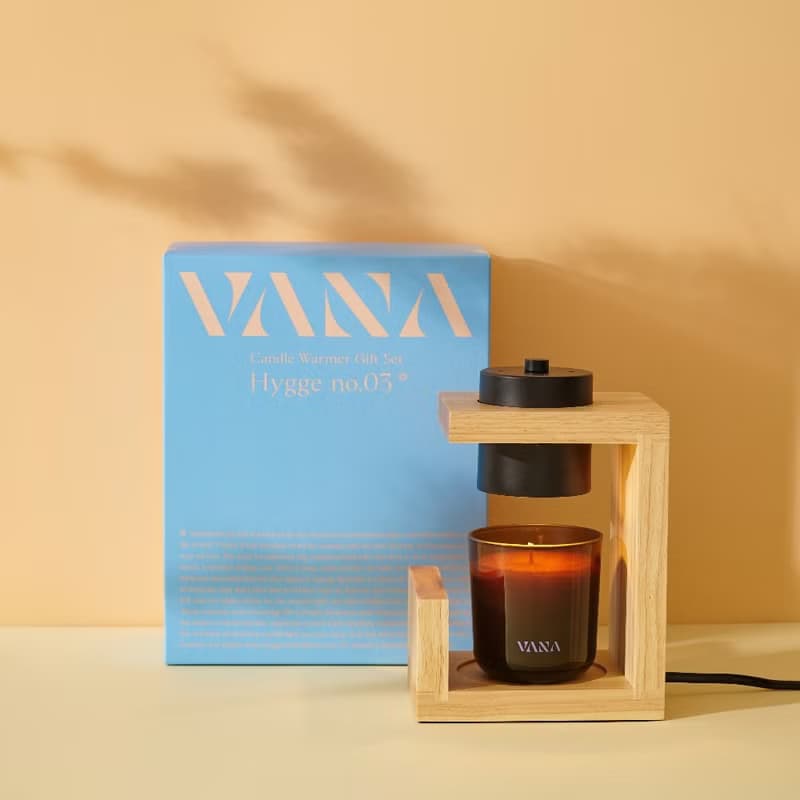 Hygge No. 03 實木款香氛暖燈禮盒 享保固 附燈泡 純天然植物蠟燭