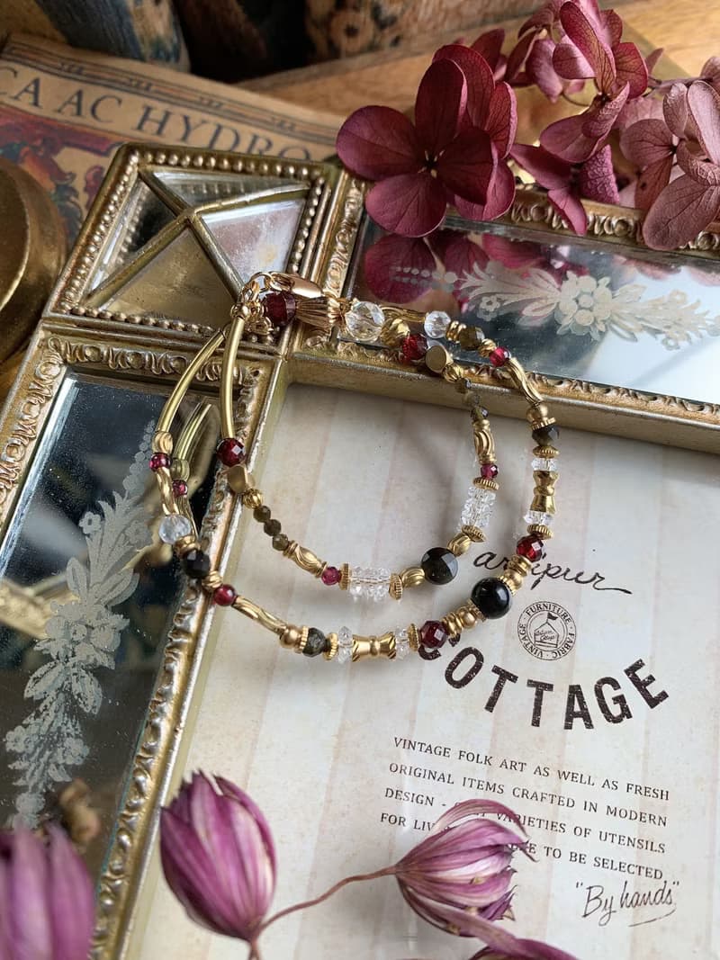 -敢愛敢恨 -天然水晶手鏈/黃銅手鍊