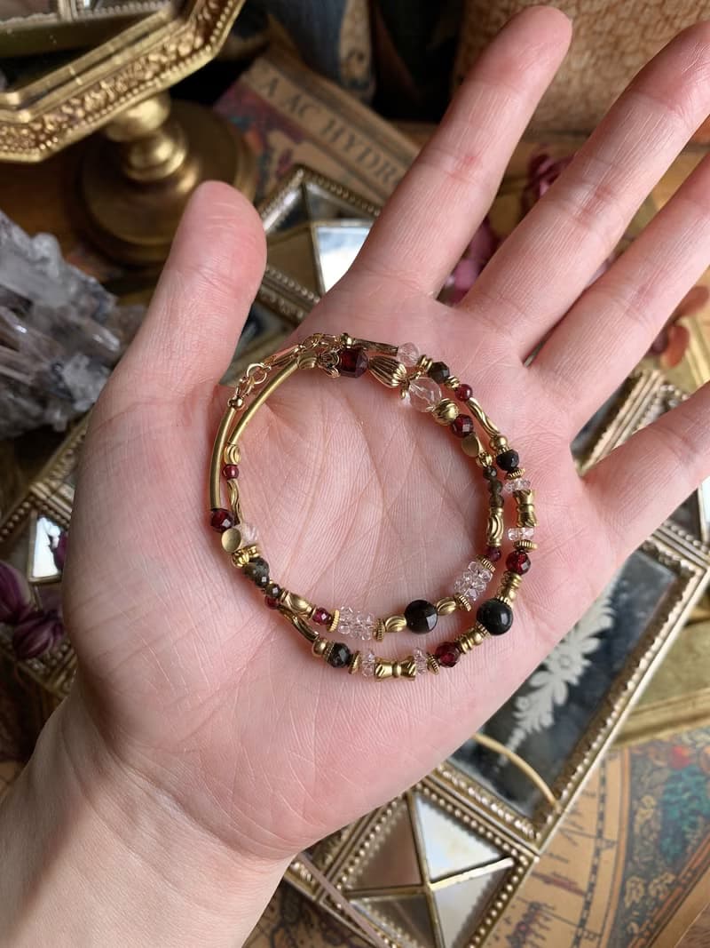 -敢愛敢恨 -天然水晶手鏈/黃銅手鍊