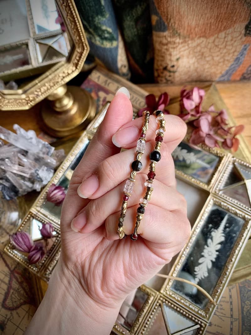 -敢愛敢恨 -天然水晶手鏈/黃銅手鍊