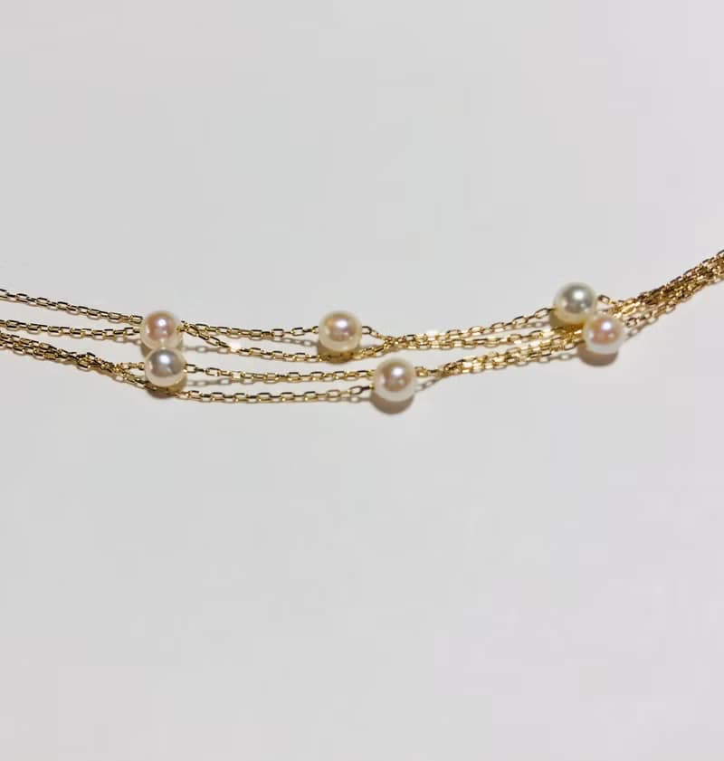 Akoya pearl bracelet  K14 JAPANmade sea pearl