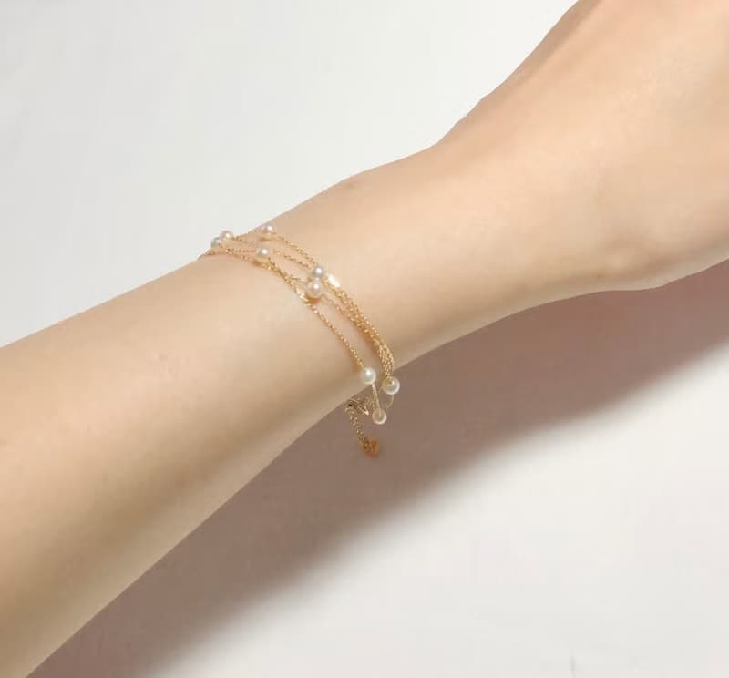 Akoya pearl bracelet  K14 JAPANmade sea pearl