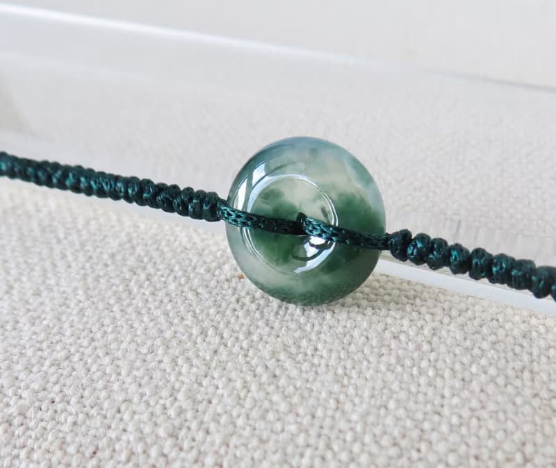 本命年【歲歲平安】冰飄花翡翠絲光編織手鍊*SW13*招財開運