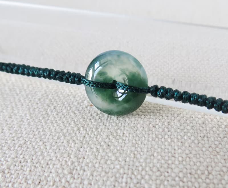 本命年【歲歲平安】冰飄花翡翠絲光編織手鍊*SW13*招財開運