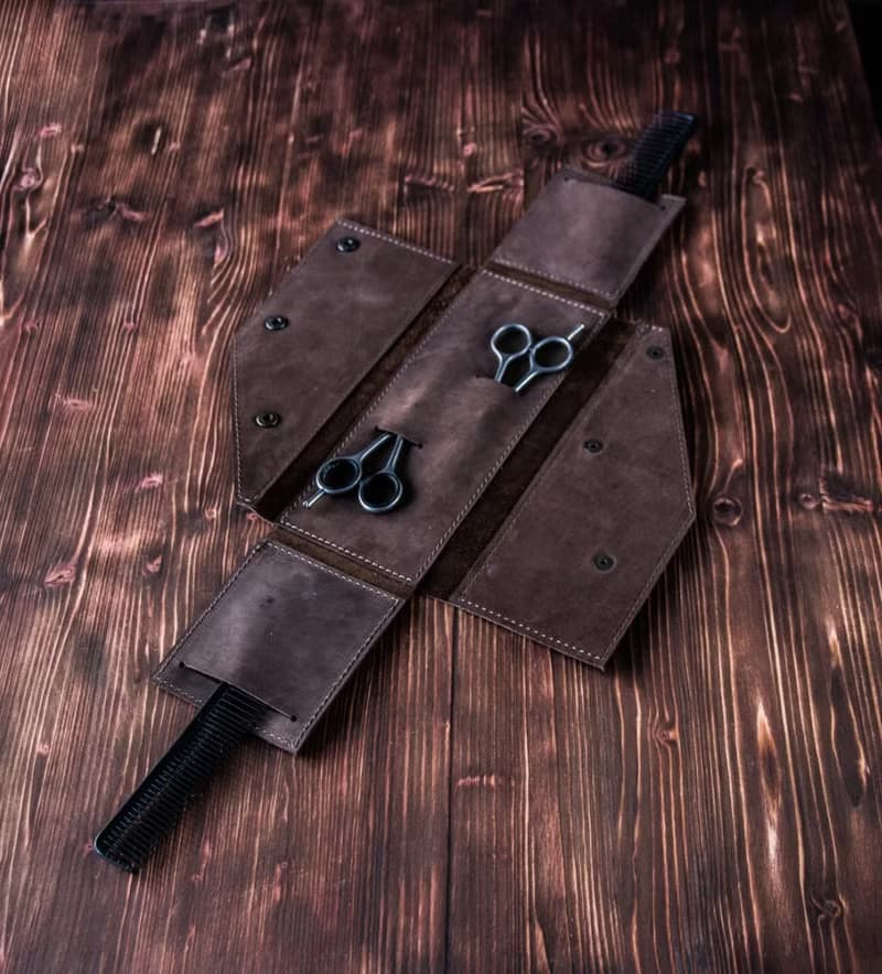 Personalized leather barber case, Barber Tool Kit, hairdressers kits
