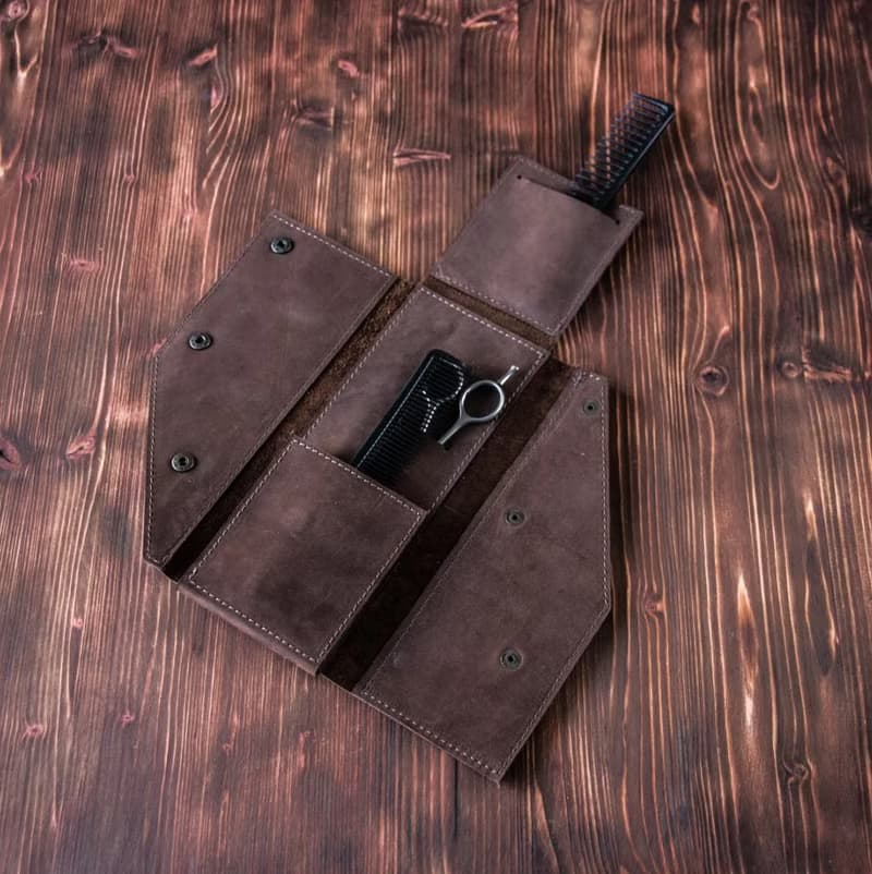 Personalized leather barber case, Barber Tool Kit, hairdressers kits