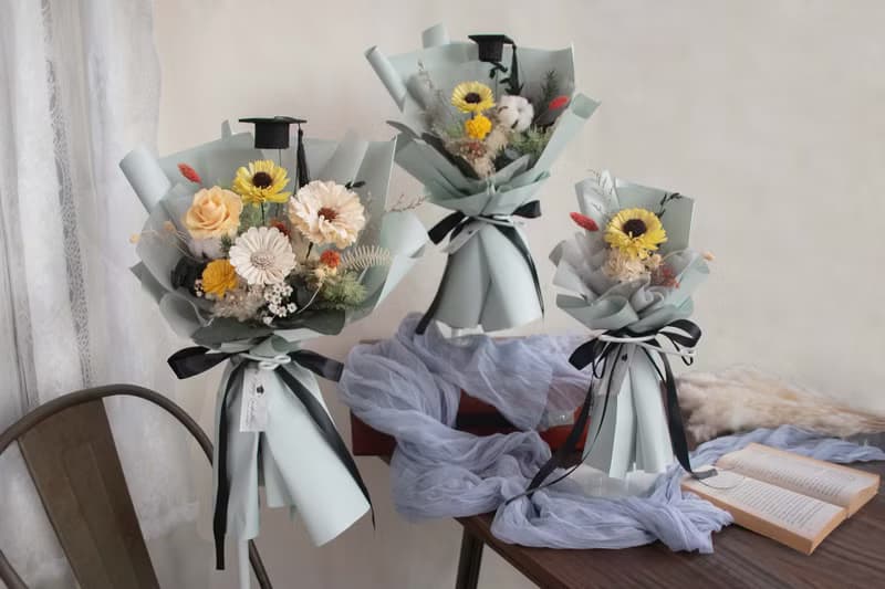 熱銷款 畢業花束 自然風畢業花束 擴香花束 共三種尺寸